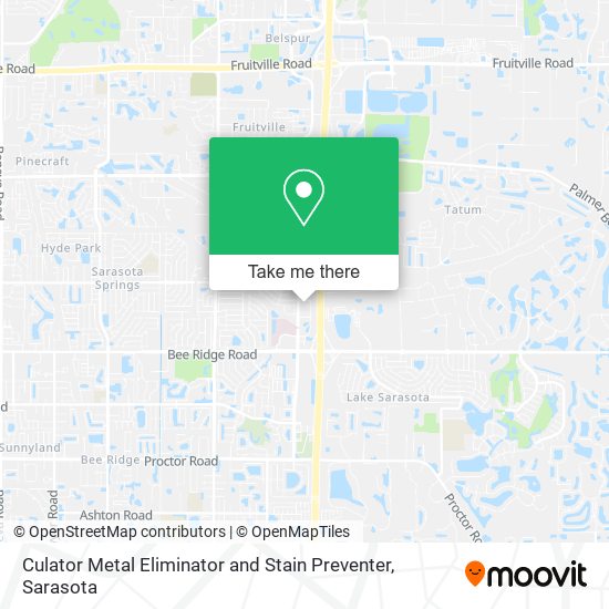 Culator Metal Eliminator and Stain Preventer map