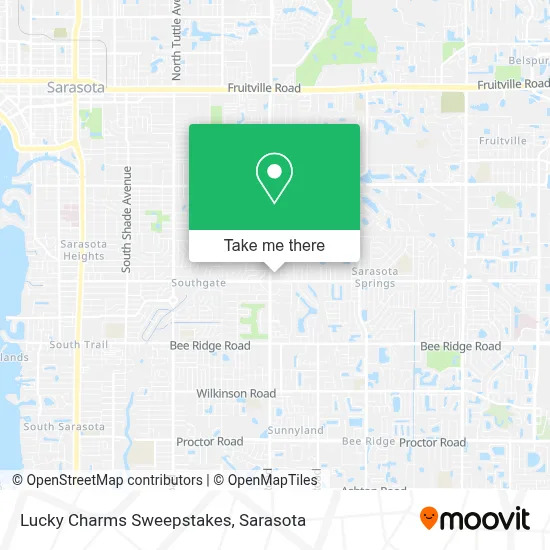 Lucky Charms Sweepstakes map