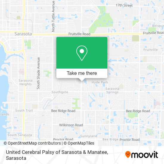United Cerebral Palsy of Sarasota & Manatee map