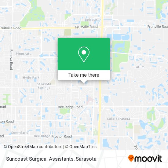 Mapa de Suncoast Surgical Assistants