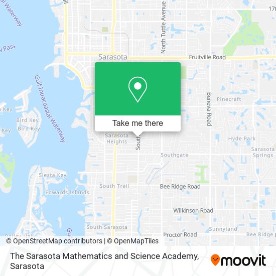 Mapa de The Sarasota Mathematics and Science Academy