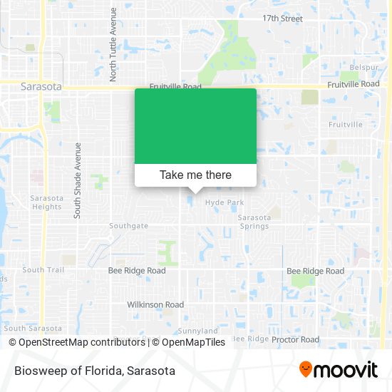 Mapa de Biosweep of Florida