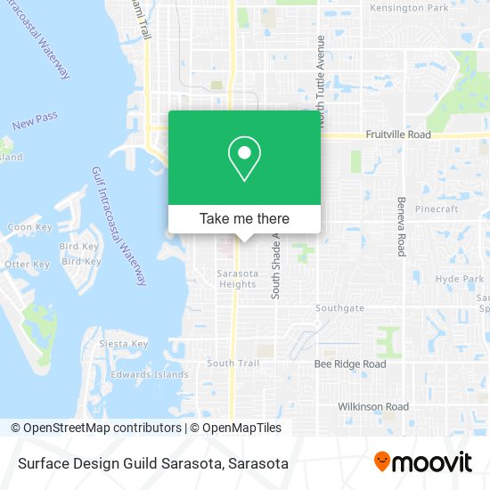 Mapa de Surface Design Guild Sarasota