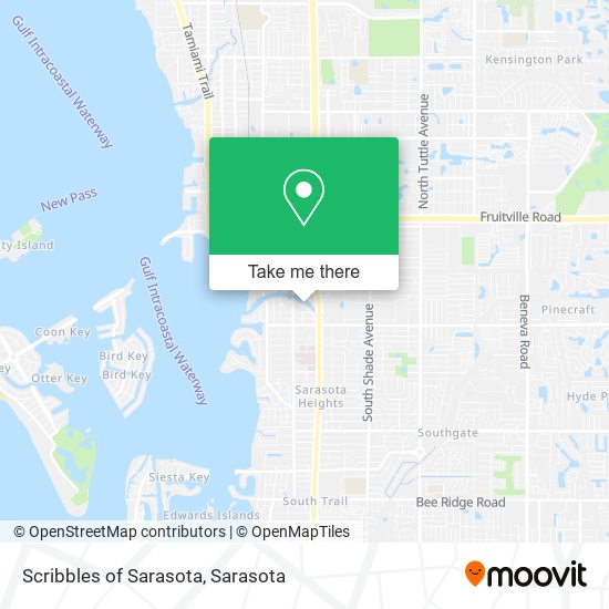 Scribbles of Sarasota map