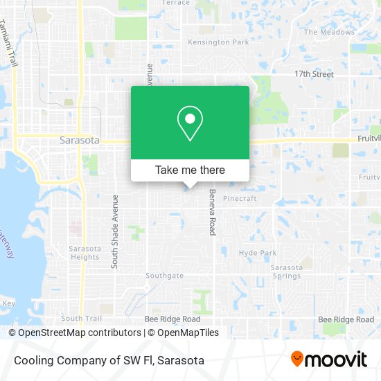 Cooling Company of SW Fl map