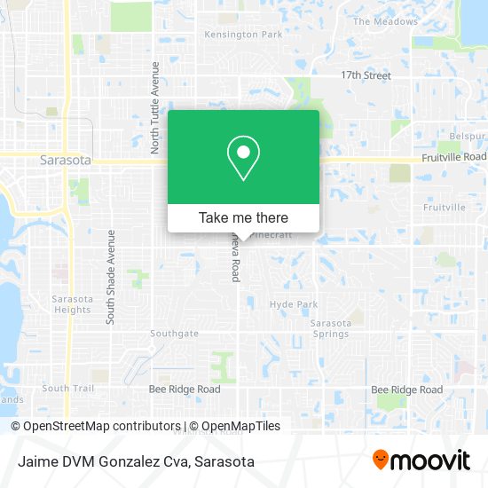 Jaime DVM Gonzalez Cva map