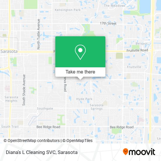 Diana's L Cleaning SVC map