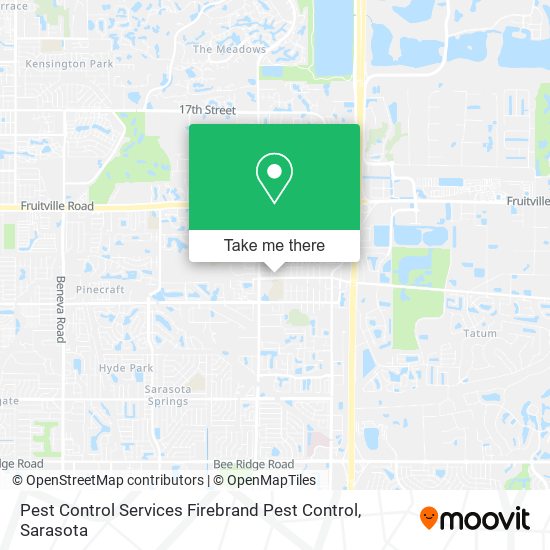 Mapa de Pest Control Services Firebrand Pest Control