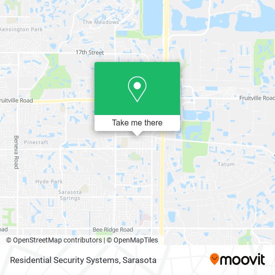Residential Security Systems map