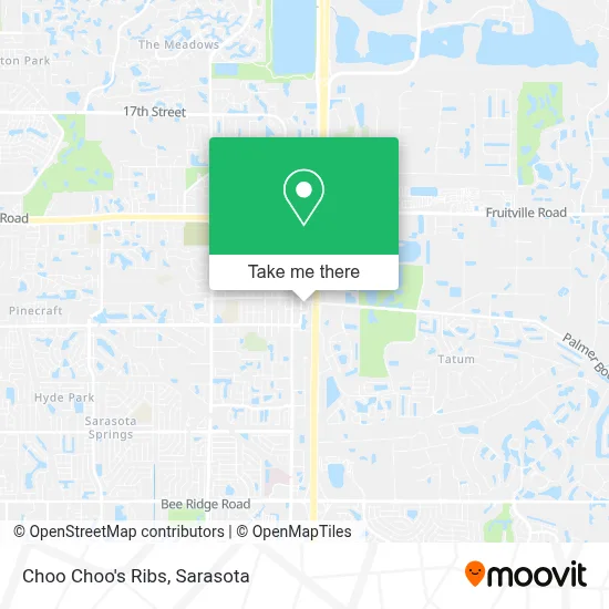 Choo Choo's Ribs map