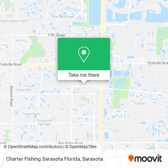 Mapa de Charter Fishing Sarasota Florida