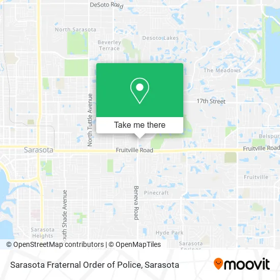 Mapa de Sarasota Fraternal Order of Police