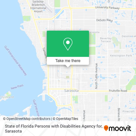 Mapa de State of Florida Persons with Disabilities Agency for