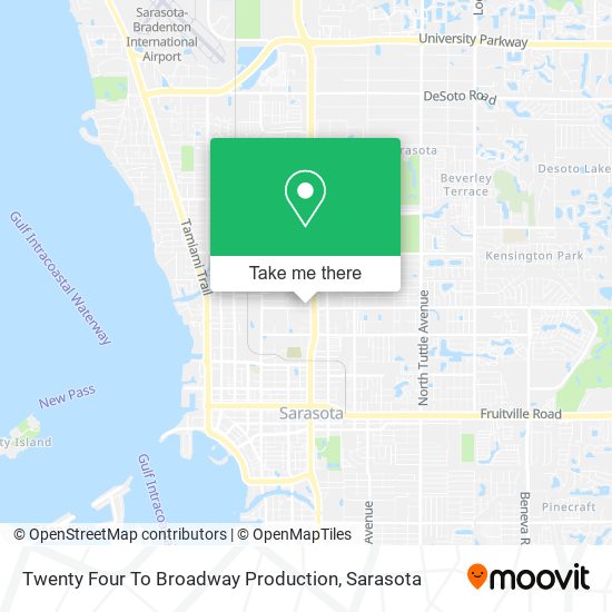 Twenty Four To Broadway Production map