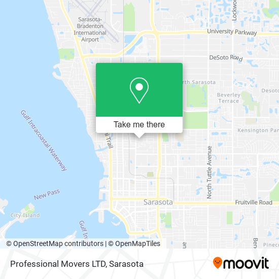 Professional Movers LTD map