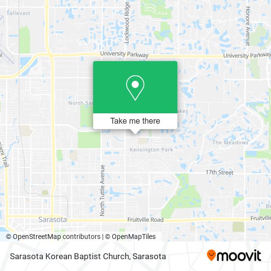 Sarasota Korean Baptist Church map