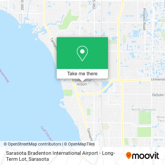 Sarasota Bradenton International Airport - Long-Term Lot map