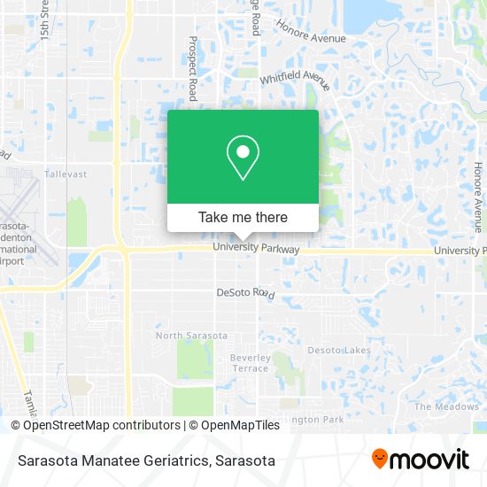 Sarasota Manatee Geriatrics map