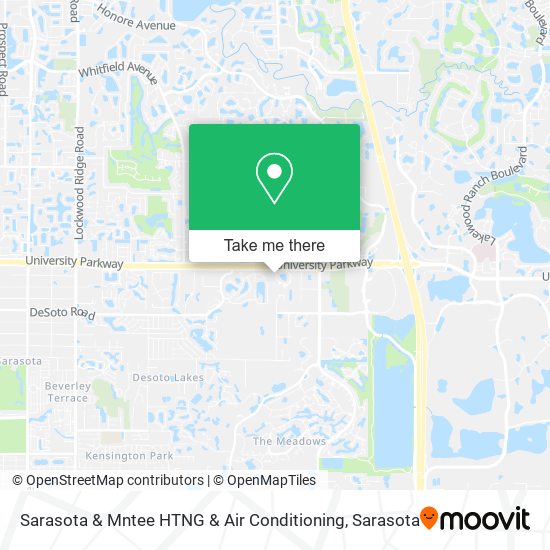 Sarasota & Mntee HTNG & Air Conditioning map