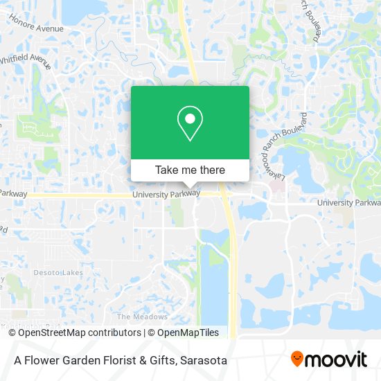 A Flower Garden Florist & Gifts map