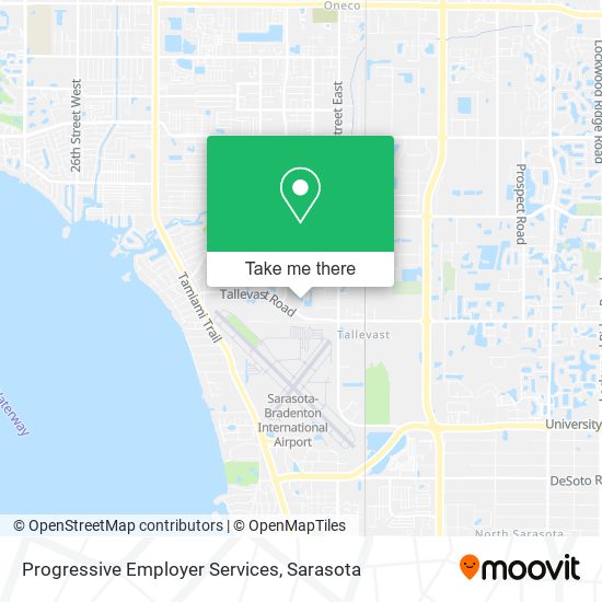 Progressive Employer Services map