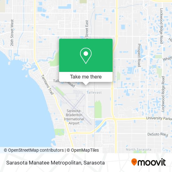 Sarasota Manatee Metropolitan map