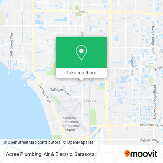 Mapa de Acree Plumbing, Air & Electric