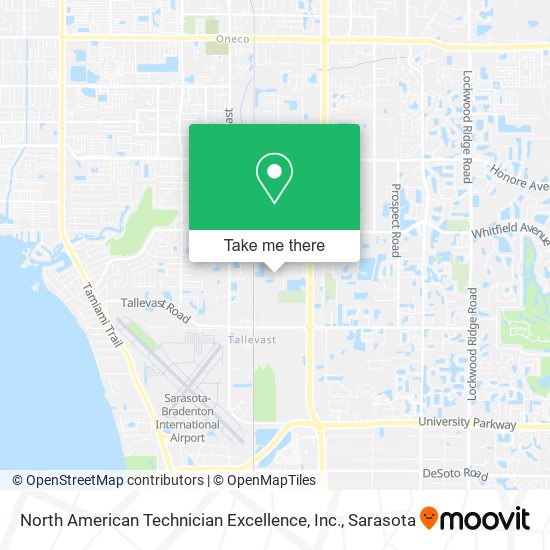 Mapa de North American Technician Excellence, Inc.