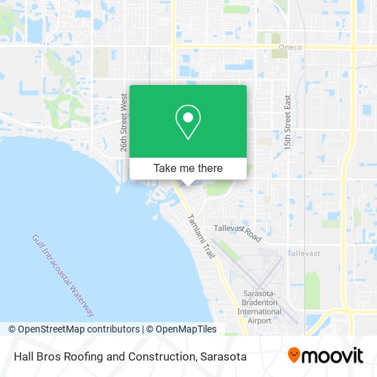 Hall Bros Roofing and Construction map