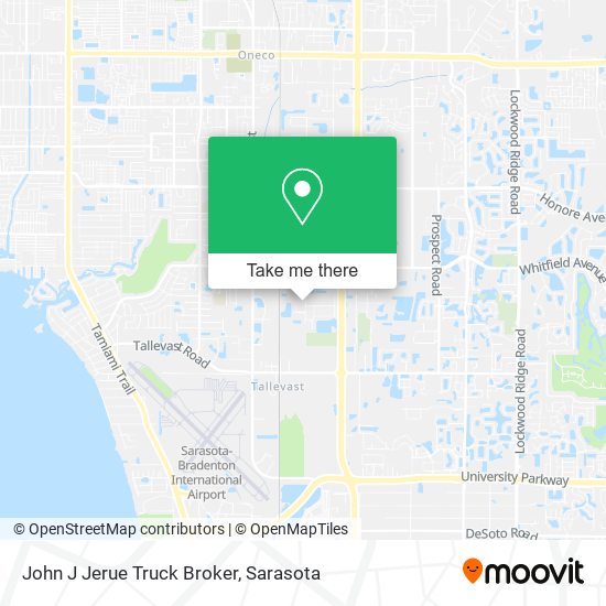 John J Jerue Truck Broker map