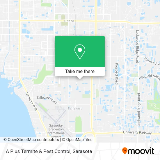 A Plus Termite & Pest Control map