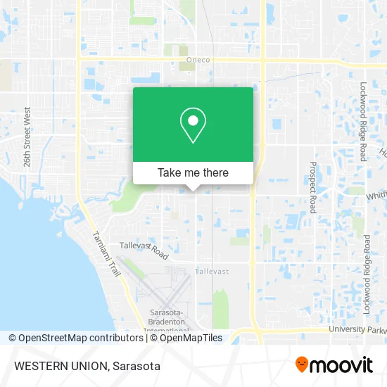 WESTERN UNION map