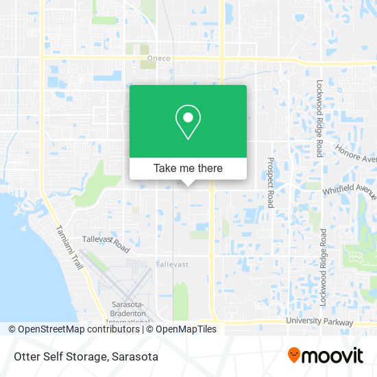 Otter Self Storage map