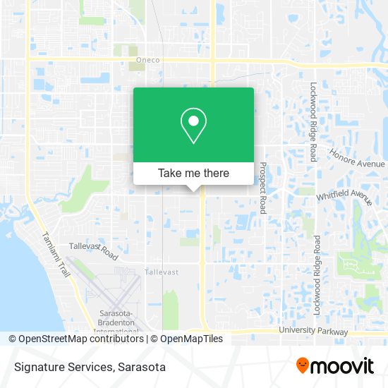 Signature Services map