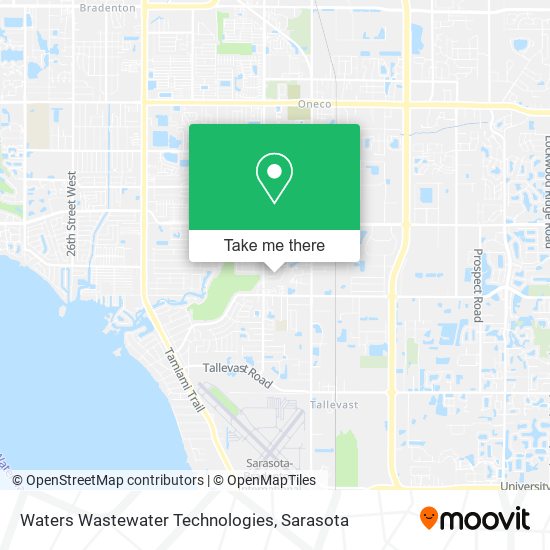 Waters Wastewater Technologies map