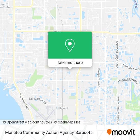 Manatee Community Action Agency map