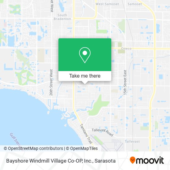 Mapa de Bayshore Windmill Village Co-OP, Inc.