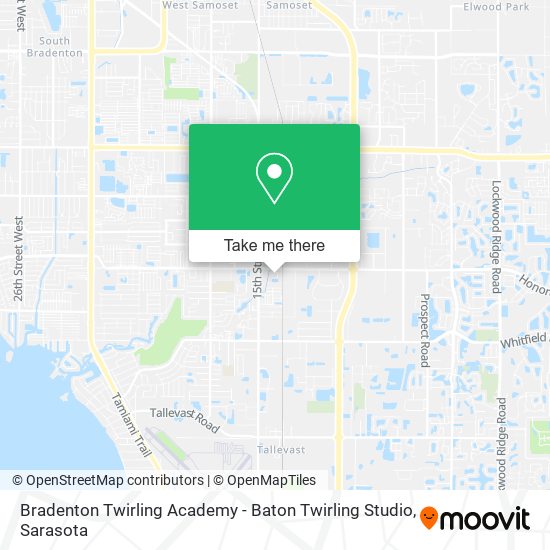 Mapa de Bradenton Twirling Academy - Baton Twirling Studio