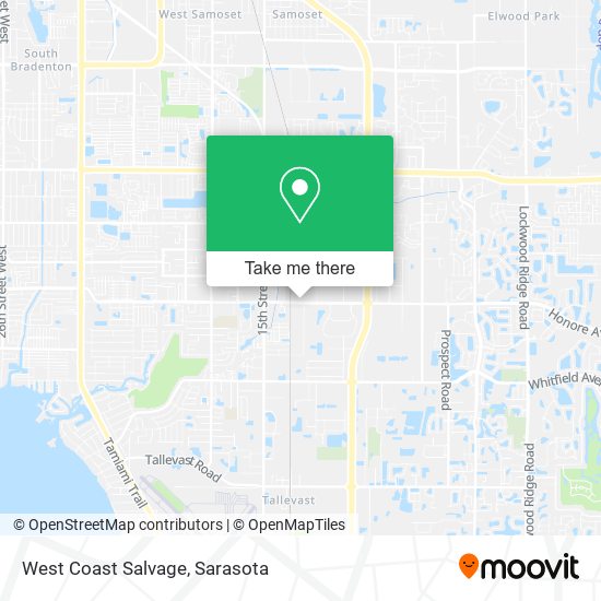 West Coast Salvage map