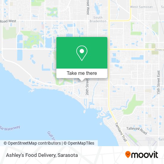 Ashley's Food Delivery map