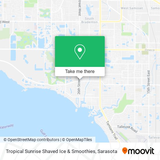 Tropical Sunrise Shaved Ice & Smoothies map