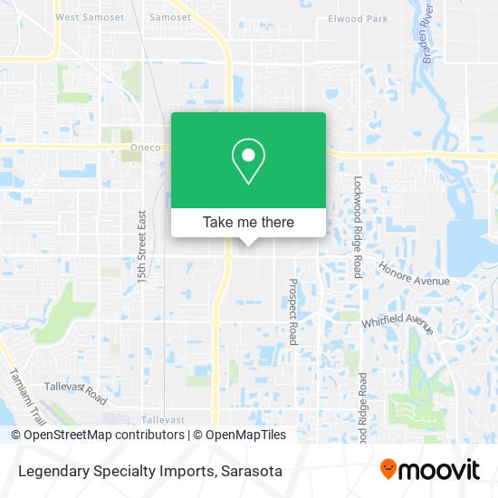 Legendary Specialty Imports map