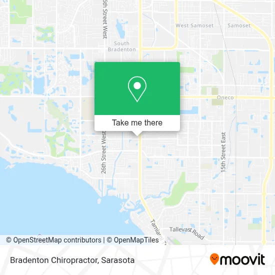 Bradenton Chiropractor map