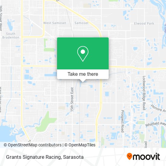 Mapa de Grants Signature Racing