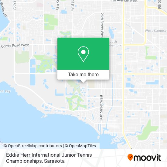 Eddie Herr International Junior Tennis Championships map