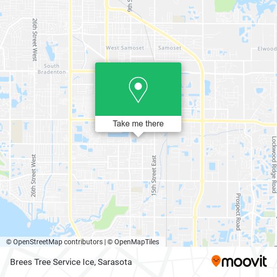 Brees Tree Service Ice map