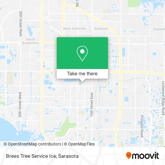 Brees Tree Service Ice map