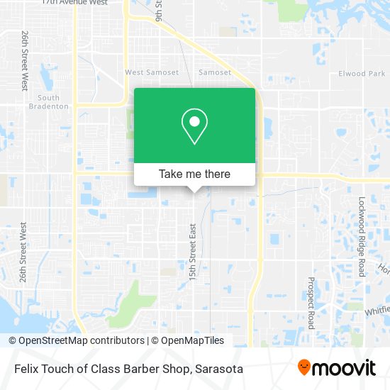 Felix Touch of Class Barber Shop map