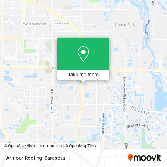 Armour Roofing map