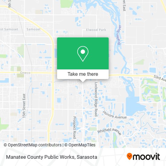 Mapa de Manatee County Public Works